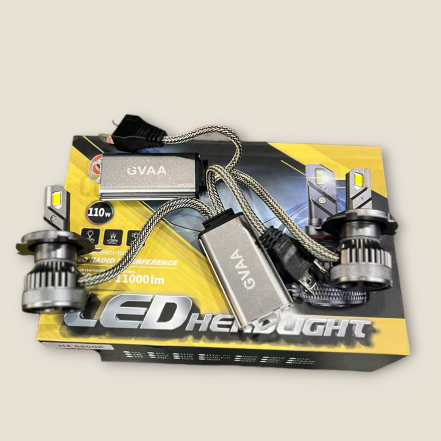 110W GVAA LED Universal Headlight for car (Pack of 2) 1 Year Guarantee