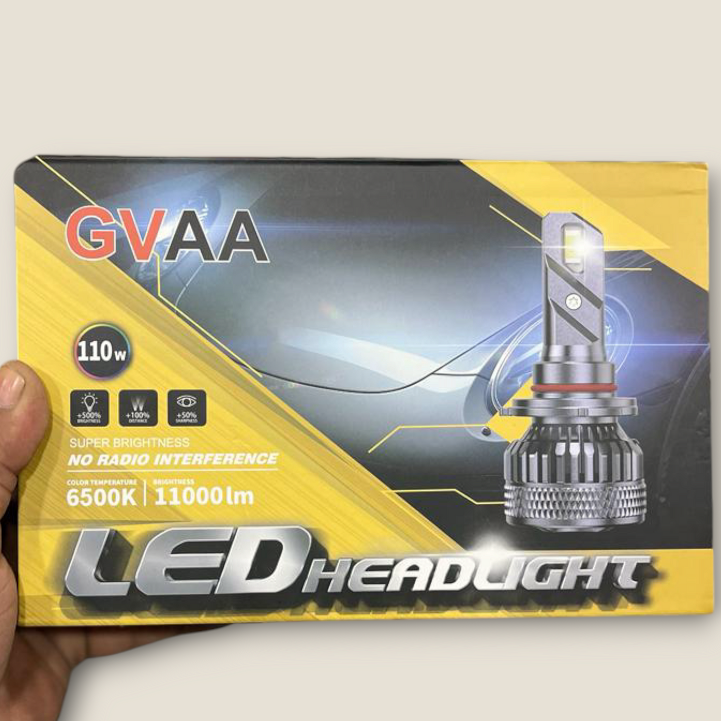 110W GVAA LED Universal Headlight for car (Pack of 2) 1 Year Guarantee