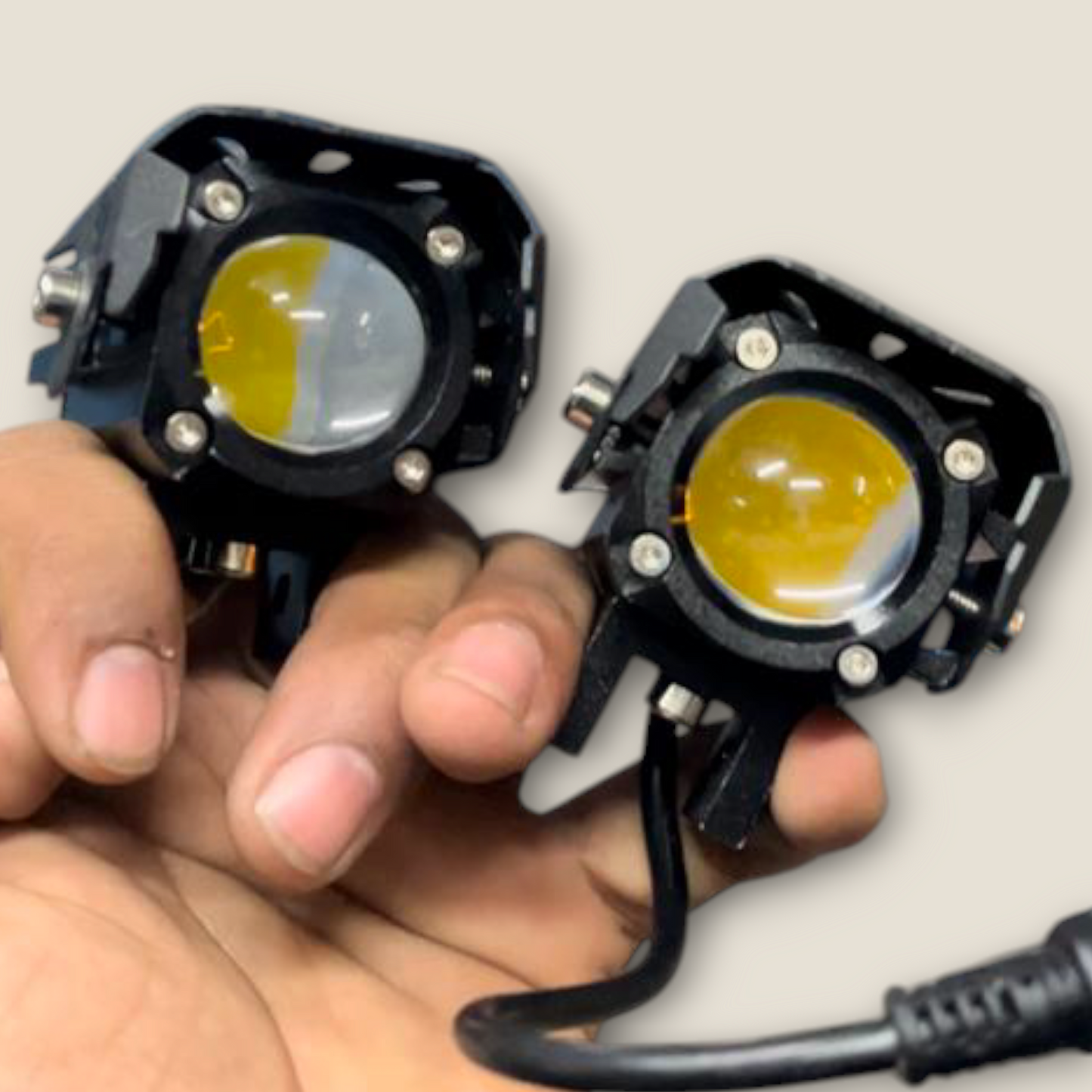 HJG 60W Mini Driving Red Devil Eye Fog Light