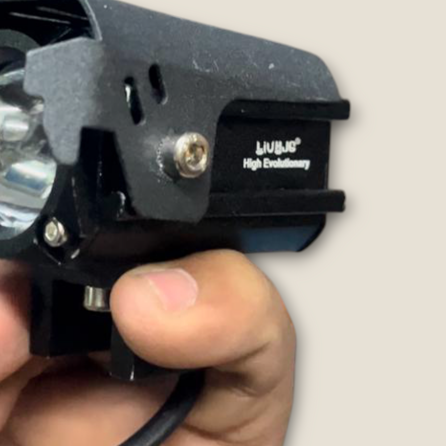HJG 60W Mini Driving Red Devil Eye Fog Light