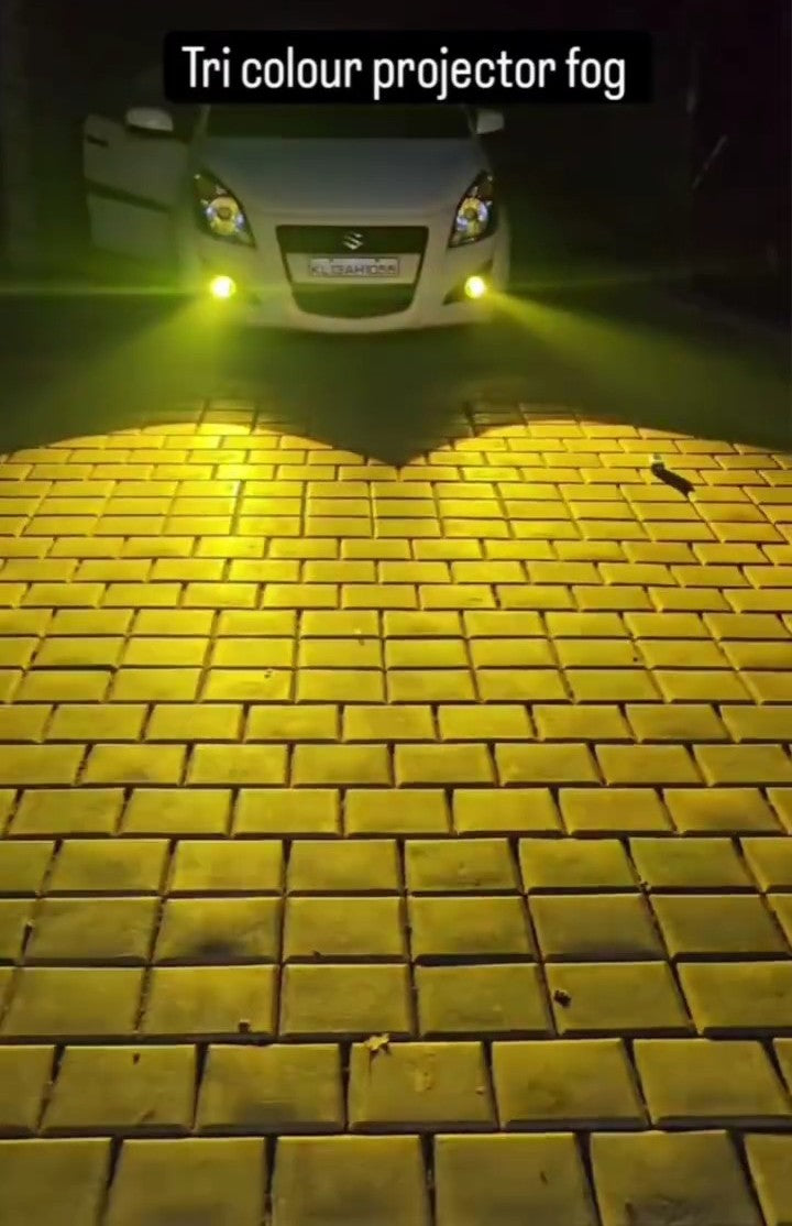 Worldtech BI-LED 3-inch 20X 150W Triple Laser 6000K Beam Fog Lamp LED Car Projector Lamp