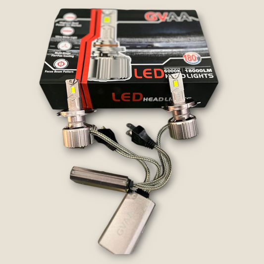 GVAA 180W LED Universal Headlight for car (pack of 2) 1 Year Guarantee