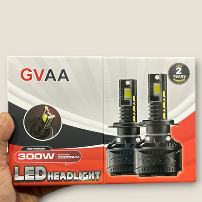 GVAA 300W LED Headlight for car (pack of 2) 2 Year Full Replacement Guarantee