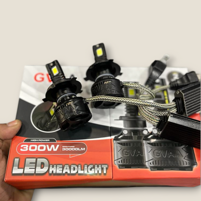 GVAA 300W LED Headlight for car (pack of 2) 2 Year Full Replacement Guarantee