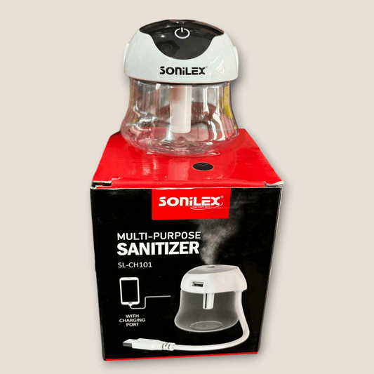 Sonilex USB Mist Humidifier Diffuser with 7 Color LED - Air Humidifer for Room Office and Car Air Purifier (white)