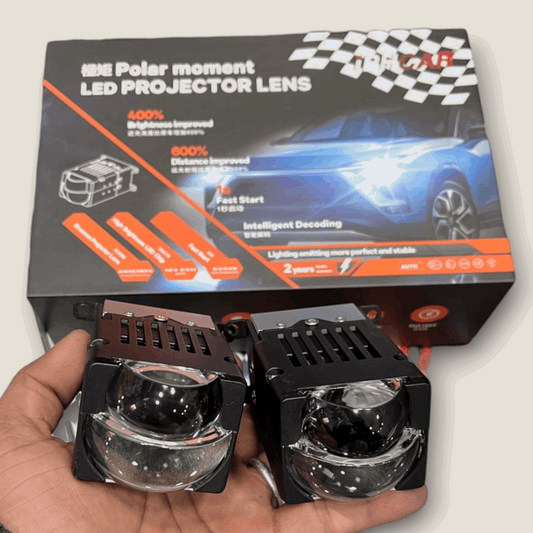 IMPORTED 65W TRI COLOR IPHCAR PROJECTOR LENS LED Headlight
