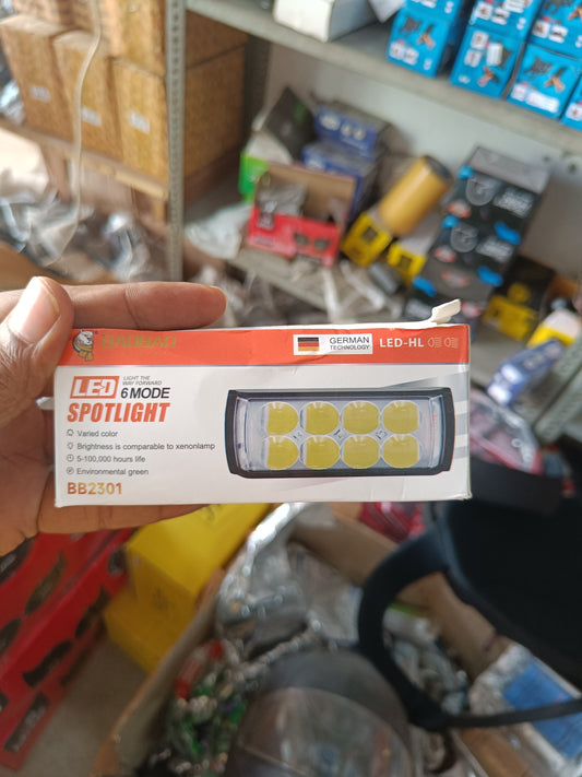 BAOBAO 8 Led 5 in 1 Fog Light with Red Blue Flasher (1 Pcs)