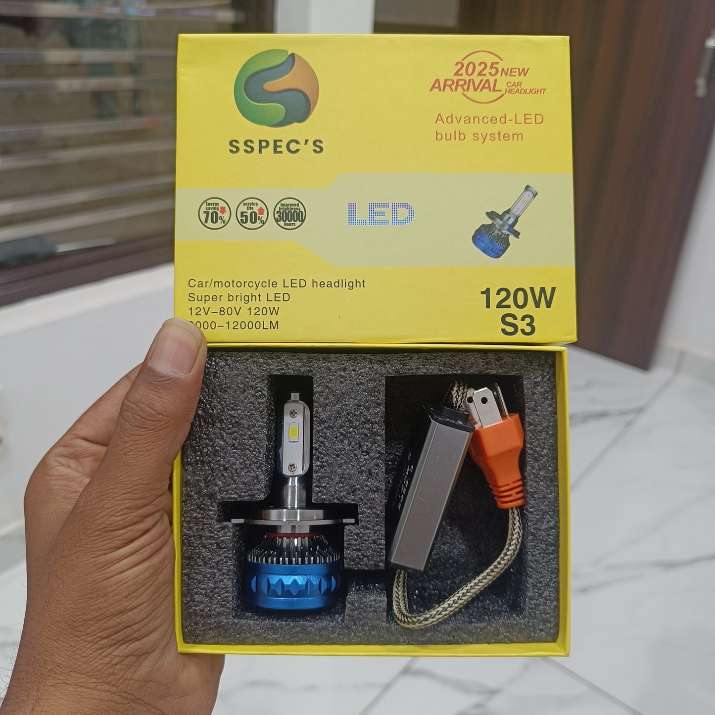 SSPEC'S 120W S3 LED HEADLIGHT ( Pack of 1 )