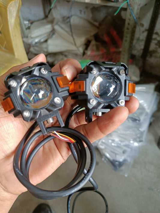 HJG 60W Transformer Fog Light with Red Devil Eye Mode